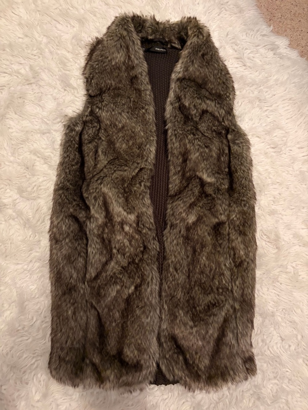 Maurices Faux Fur Vest in Brown